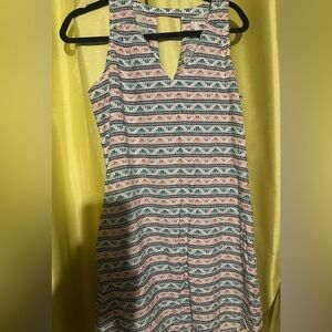 Old Navy women’s size medium shift dress new with tags white multi